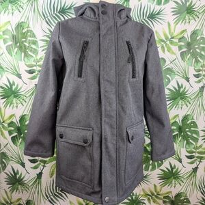🔷1Urban Republic Boys Dark Gray Hooded Jacket (Size: Large) 1 Lb 11.5oz